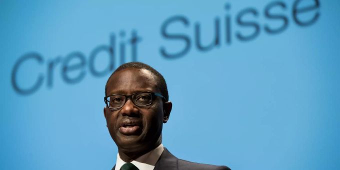Credit Suisse-Chef Tidjane Thiam Credit Suisse quartalsgewinn
