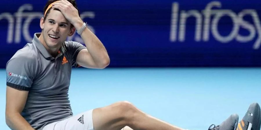 Hat als erster Österreicher überhaupt ein Halbfinale der ATP Finals erreicht: Dominic Thiem. Foto: Tess Derry/PA Wire/dpa