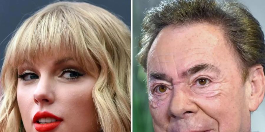 Dream Team: Taylor Swift und Andrew Lloyd Webber. Foto: Evan Agostini, Caroline Seidel/Invision/AP/dpa