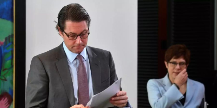 Andreas Scheuer vor der Kabinettssitzung am 18. Dezember 2019