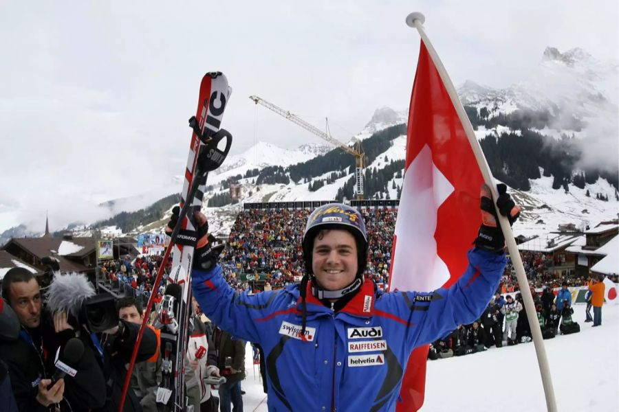 Marc Berthod gewann zwei Rennen am Chuenisbärgli: Den Slalom 2007 und den Riesenslalom 2008.