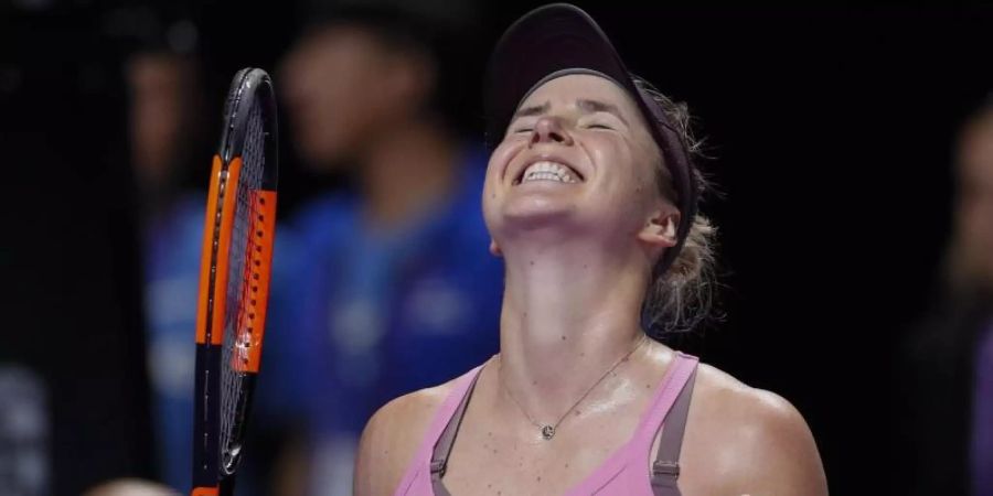 Steht bei den WTA Finals erneut im Endspiel: Jelina Switolina. Foto: Andy Wong/AP/dpa