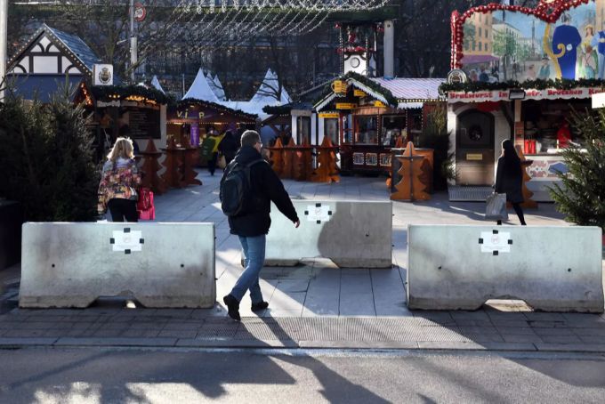 So sahen die Poller 2017 am Weihnachtsmarkt am Berliner Breitscheidplatz aus. Poller