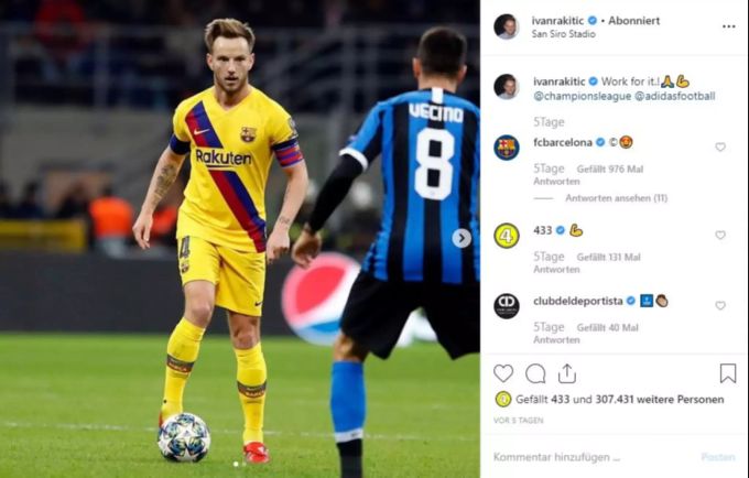 Ivan Rakitic führt seine Farben gegen Inter Mailand als Kapitän auf den Platz. Ivan Rakitic