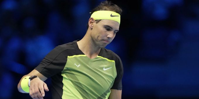 Für Rafael Nadal starten die ATP Finals 2022 mit einer herben Enttäuschung. Rafael Nadal ATP Finals
