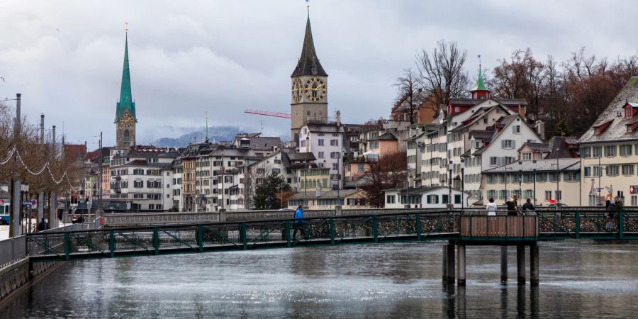 Der Mühlesteg im Niederdorf im Kreis 1 in Zürich.