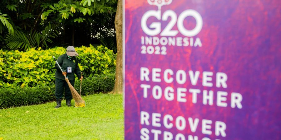 Das Treffen der Gruppe der G20 findet am 15. und 16. November auf Bali statt.