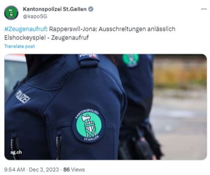 Nach dem Spiel zwischen den Rapperswil-Jona Lakers und Fribourg kam es zu Ausschreitungen. Rapperswil-Jona Lakers
