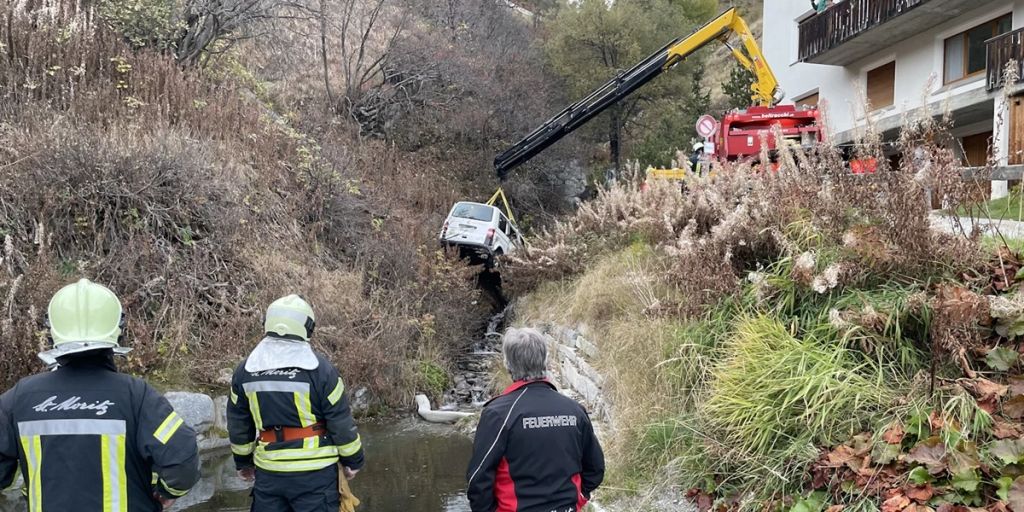 St Moritz Gr Automobilist Bei Selbstunfall Verletzt