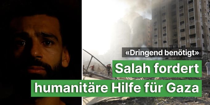 «Dringend benötigt» - Salah fordert humanitäre Hilfe für Gaza