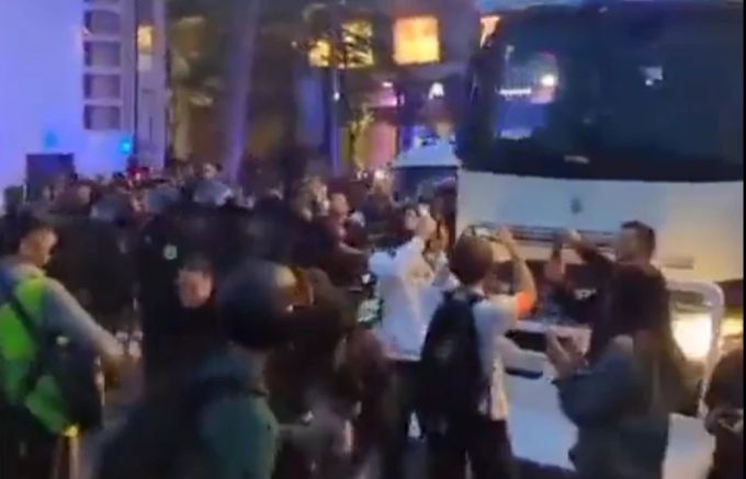 Muslime auf der STrasse