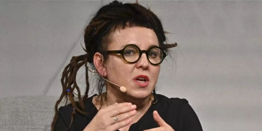 Die polnische Literaturnobelpreisträgerin Olga Tokarczuk. Foto: Hans Punz/APA/dpa
