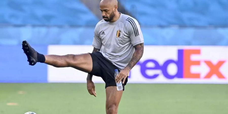 Bleibt im belgischen Trainerstab: Thierry Henry. Foto: Laurie Dieffembacq/BELGA/dpa