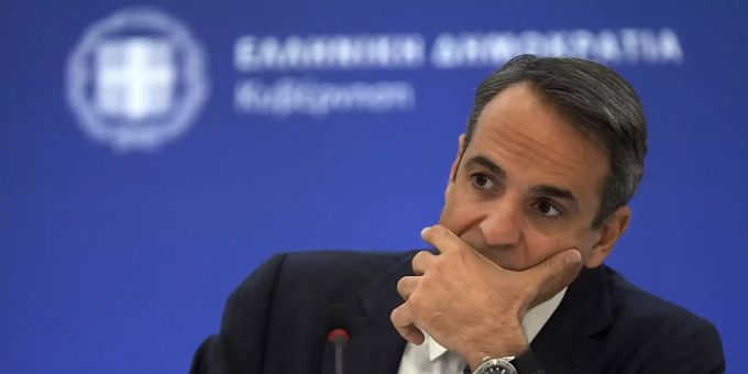 Kyriakos Mitsotakis, Premierminister von Griechenland. Kyriakos Mitsotakis Türkei