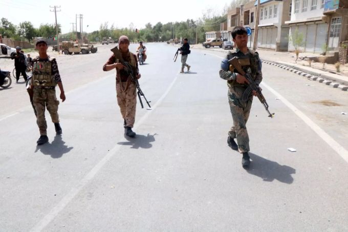 Afghanische Sicherheitskräfte in Herat am 30. Juli 2021. afghanistan