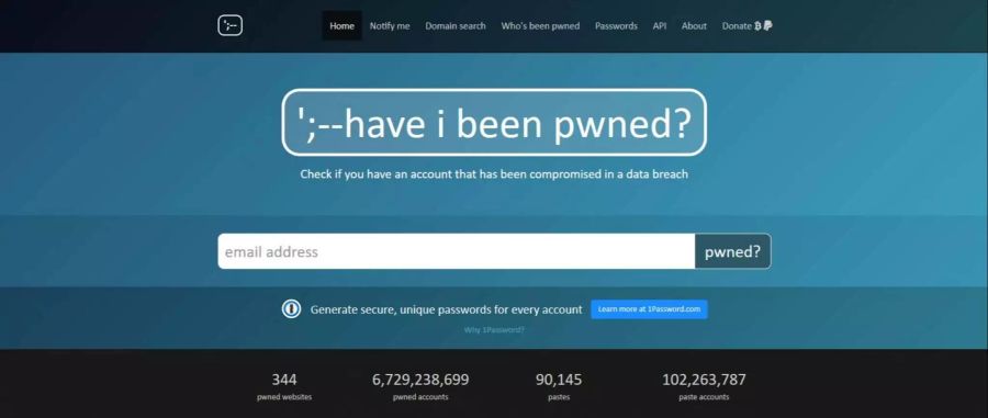 Have I been pwned