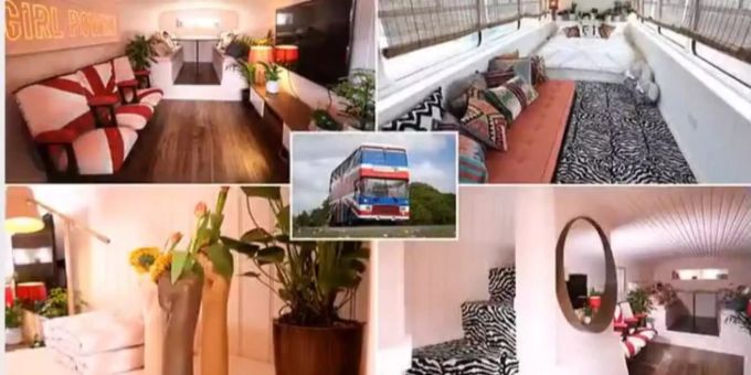 Im originalen Spicebus kann nun übernachtet werden. Spicebus Spice Girls Airbnb