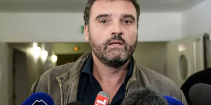 Der Verdächtige nach einer Anhörung im März 2017 Besançon verdächtiger