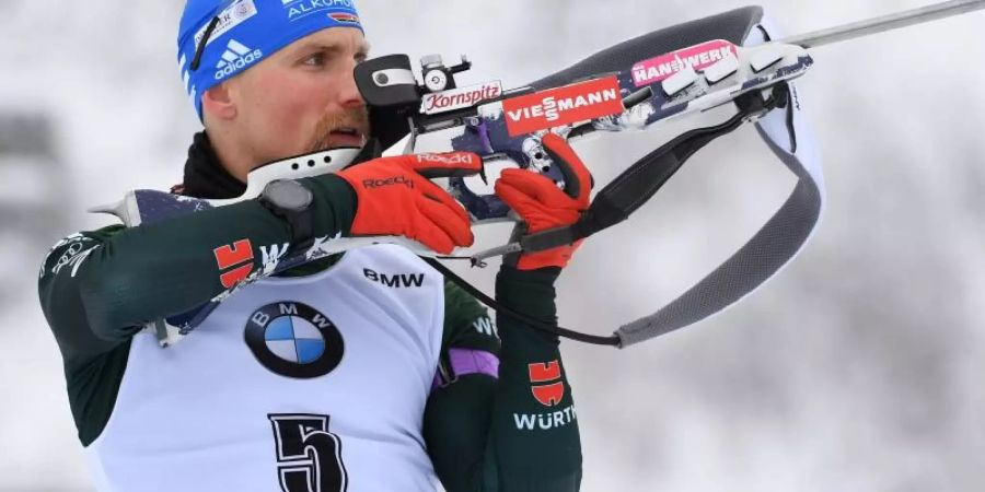 Biathlet Lesser ist als bester Deutscher in der Weltcup-Verfolgung von Soldier Hollow auf Platz fünf gelaufen. Foto: Martin Schutt