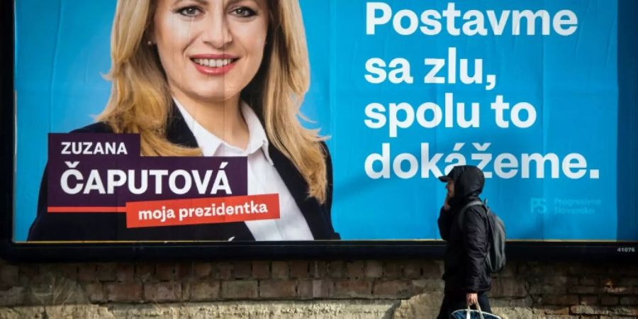 Wahlplakat in Bratislava