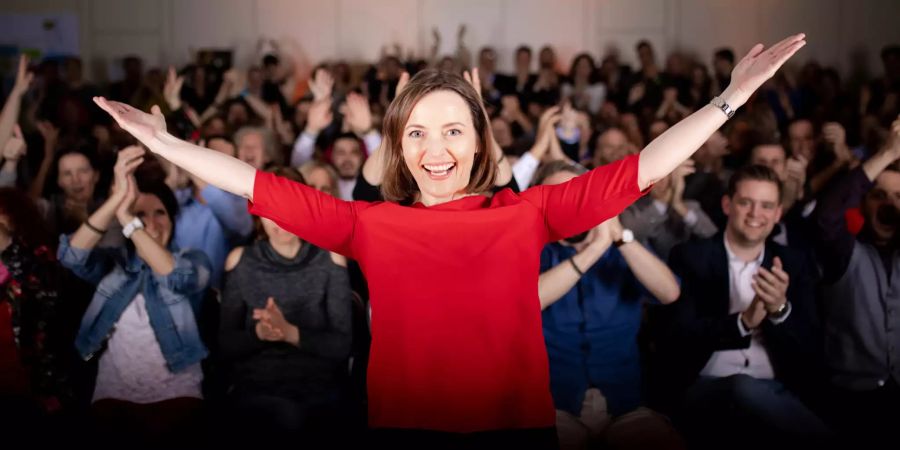 Siegerin Mireille Jaton beim International Speaker Award, München 2019