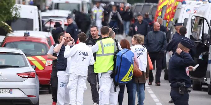Ein Mann hielt in Blagnac nahe Toulouse vier Frauen als Geiseln fest. geiselnahme toulouse vier geiseln