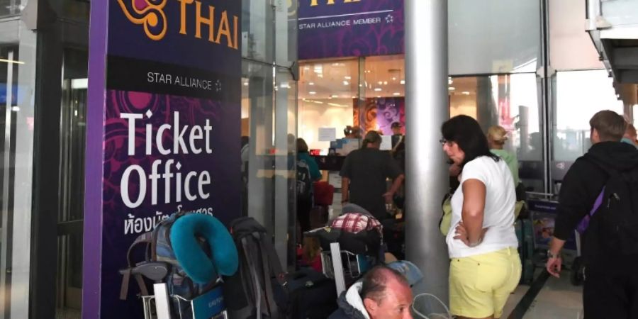 Gestrandet am Flughafen Bangkok