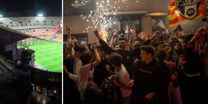 Party vor Stadion - Wegen solchen Szenen sagte Basel Eintracht-Spiel ab