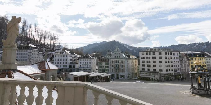 Die Altstadt von Einsiedeln. Die Altstadt von Einsiedeln.