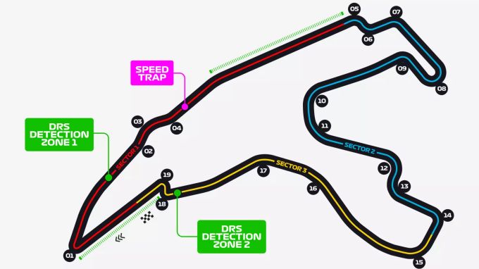 Die Streckenkarte zum Belgien-GP der Formel 1. Belgien Formel 1