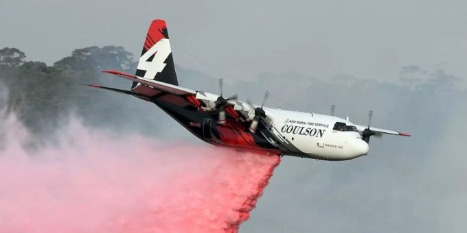 Löschflugzeug in New South Wales. (Symbolbild). Löschflugzeug