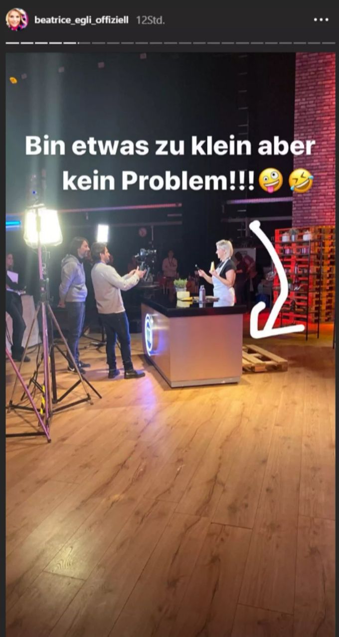 Dank der TV-Trickkiste wirkt die 1,63 Meter kleine Beatrice Egli für den Zuschauer grösser. beatrice egli