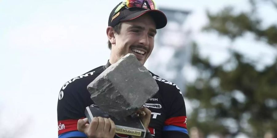 Wird eine besondere Ehre bei Paris-Roubaix zu Teil: John Degenkolb. Foto: Etienne Laurent/epa/dpa