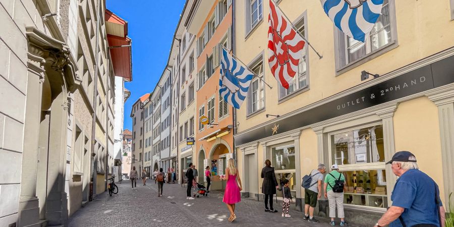 Die Rössligasse in der Stadt Luzern.
