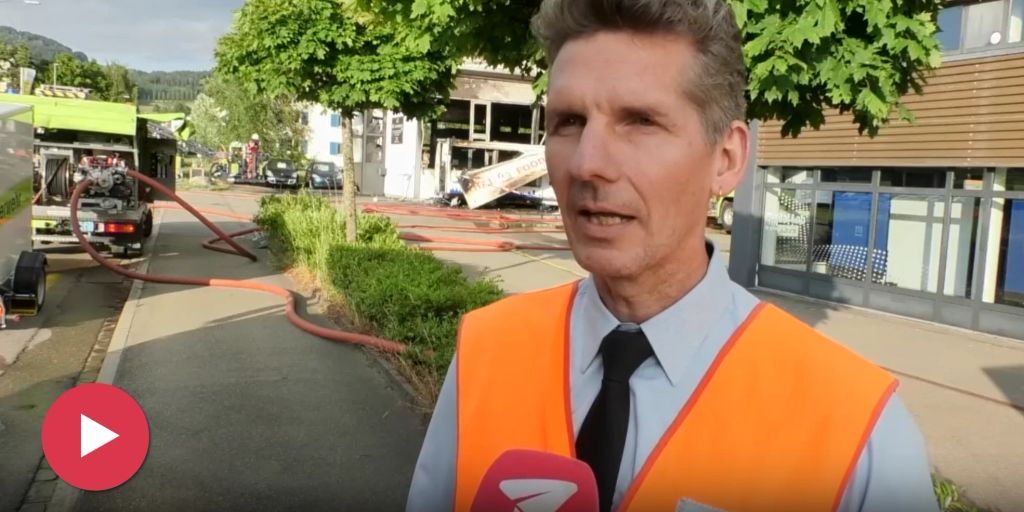 Grossbrand in Industriegebäude in Wetzikon ZH