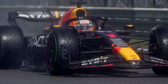 Max Verstappen während dem Qualifying für das Sprintrennen. Formel 1