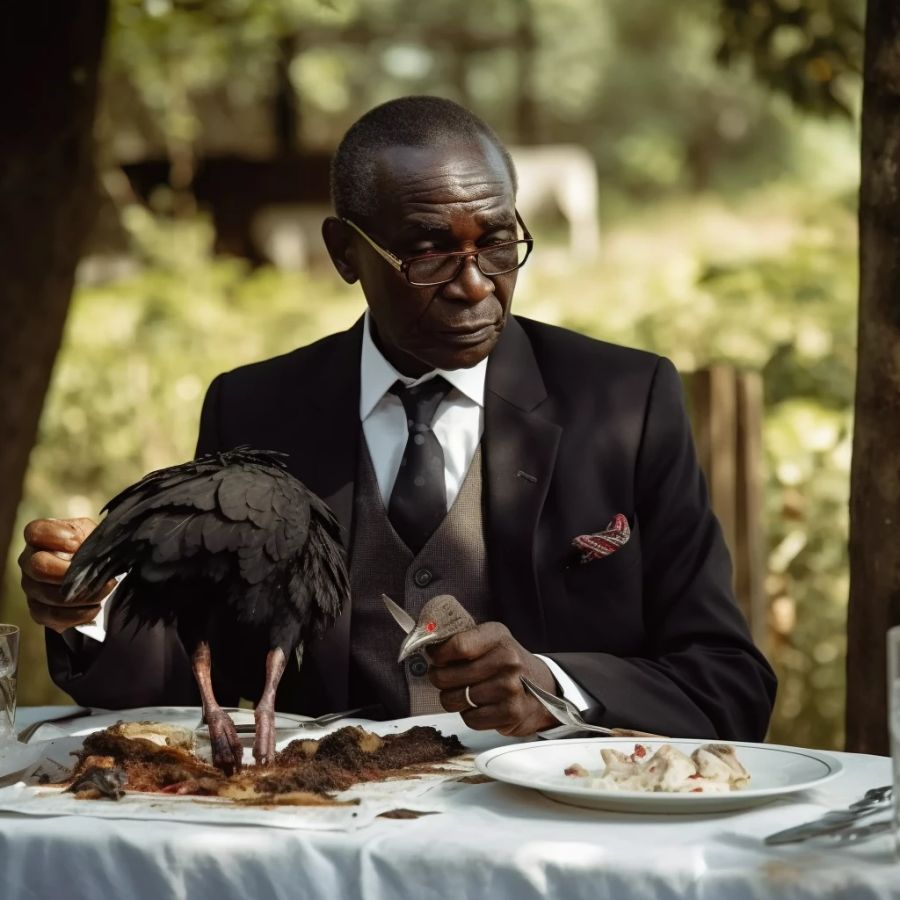 Die Fotografie «Alice in Wanderland» vom Künstler Martin Kharumwa.