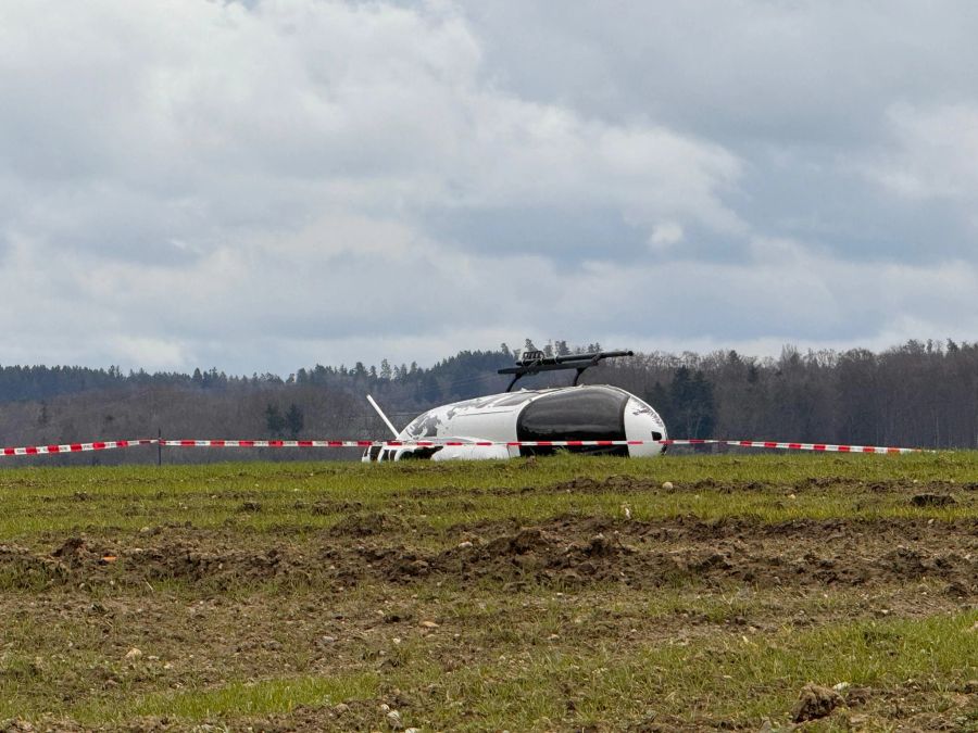 Im Thurgau ist am Dienstag ein Helikopter abgestürzt.