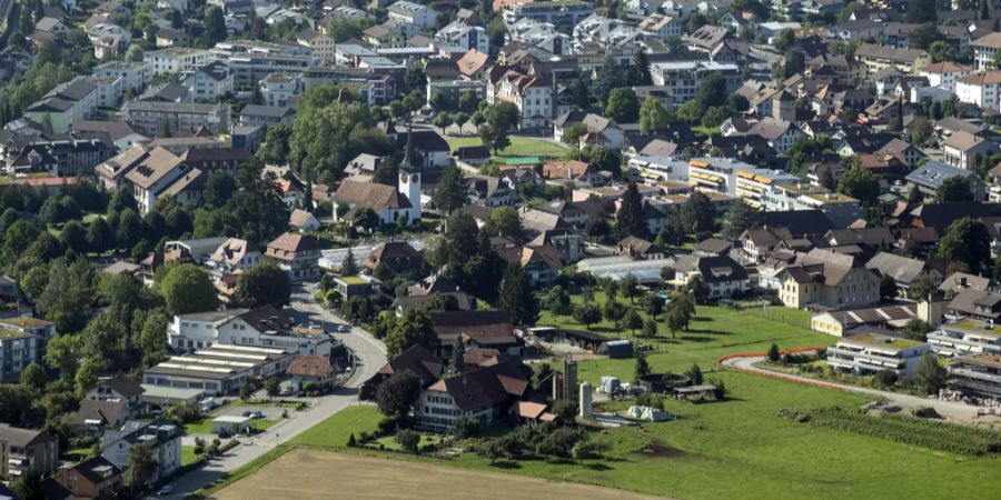 Das Dorf Belp.