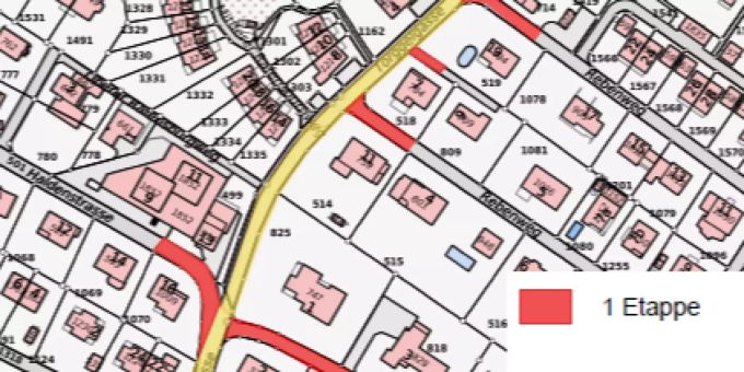 Bauverwaltung Tägerwilen. Torggelgasse - Hinweis