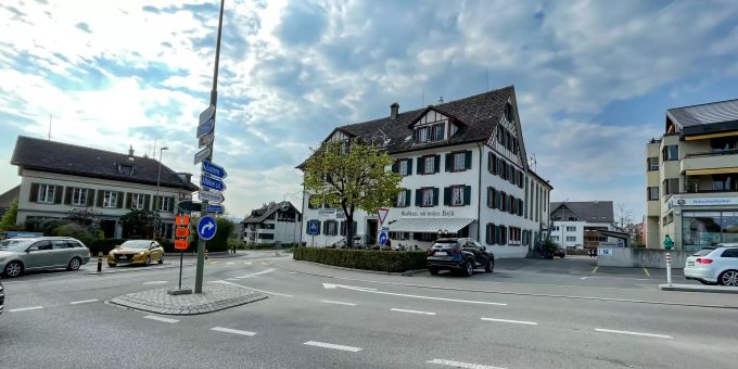 Im Zentrum von Mettmenstetten im Bezirk Affoltern. - Kanton Zürich Im Zentrum von Mettmenstetten im Bezirk Affoltern. - Kanton Zürich