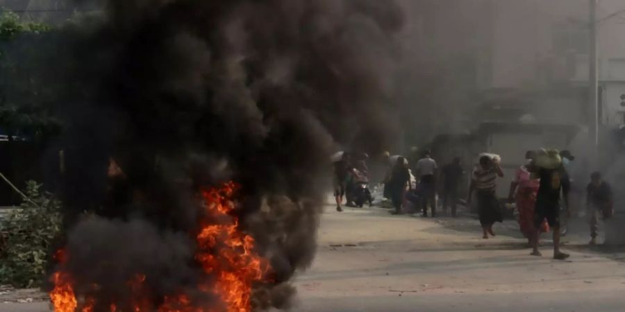 Gewalt bei Protesten in Myanmar