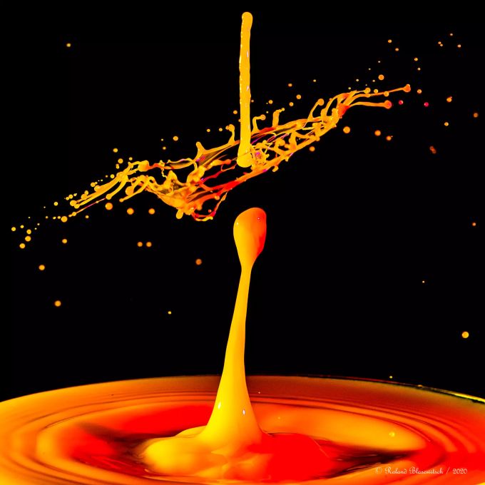 Tropfen Gelb-Orange Tropfen Gelb-Orange