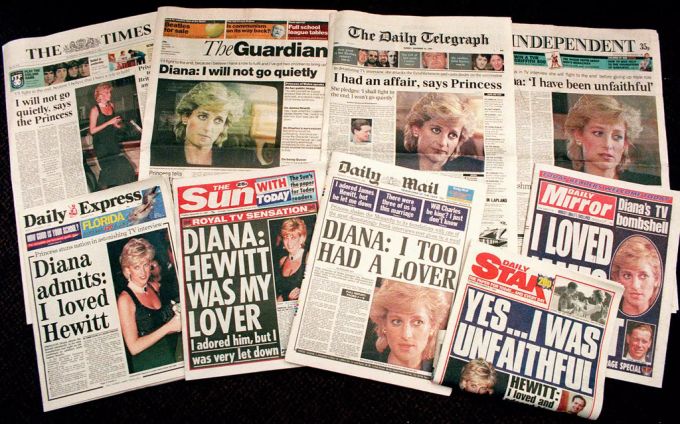 Die britische Presse zeigte gegenüber Prinzessin Diana keine Gnade. Prinzessin Diana