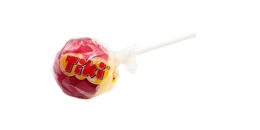 Für solche Funde geht man in einen Süsswarenladen: Der Tiki-Lolli ist 16 g brausig-schaumiges Schleckvergnügen.