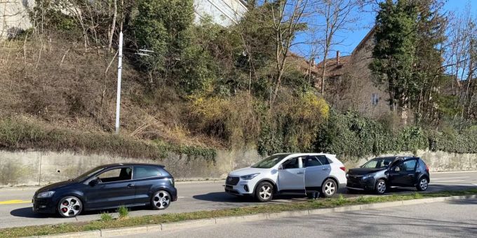 Auffahrkollision in Stadt Schaffhausen.