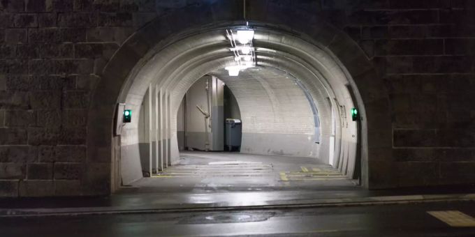 Die Zürcher Parkgarage am Central. zürich