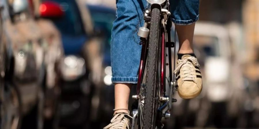 Die Produktion für klassische Fahrräder ist gesunken. Nach jüngsten Angaben der Branchenverbände hatten im vergangenen Jahr vor allem teure E-Bikes den Absatz in die Höhe getrieben. Foto: Moritz Frankenberg/dpa