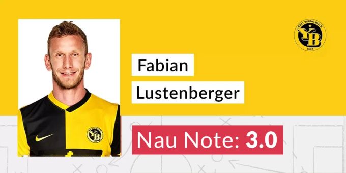 Die Nau-Note für Fabian Lustenberger von YB. Fabian Lustenberger YB Note