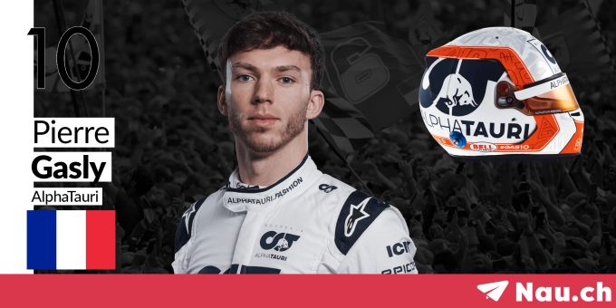 Pierre Gasly startet 2022 für AlphaTauri in der Formel 1. Pierre Gasly Formel 1